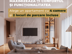 Pipera Horizon City - Apartament de 4 camere + 2 parcari incluse   Avans 10%